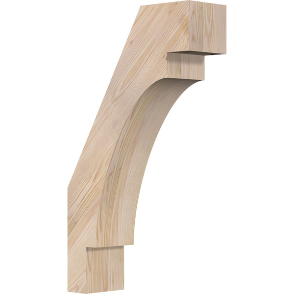 Ekena Millwork 5 1/2"W x 16"D x 28"H Merced Smooth Knee Brace, Douglas Fir BRC06X16X28MRC00SDF - main